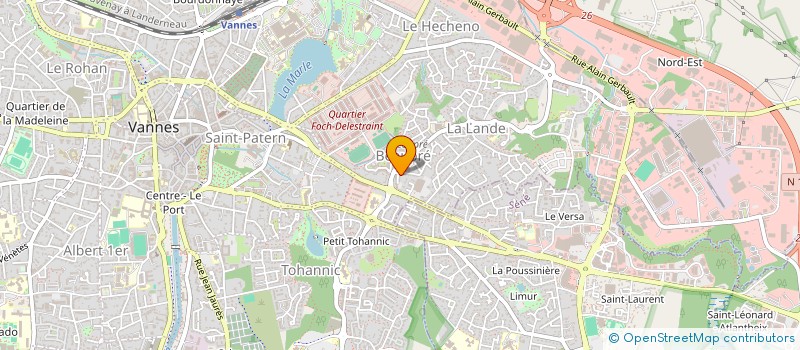 localisation de l'entreprise MADAME PATRICIA BOINAY à VANNES