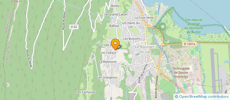 localisation de l'entreprise MADAME PATRICIA BOIS à LE BOURGET-DU-LAC
