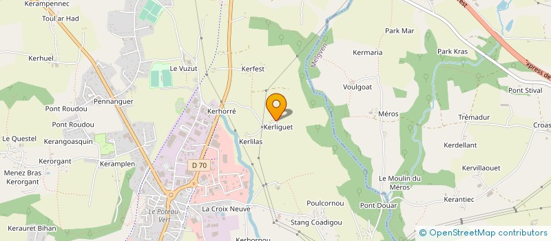 localisation de l'entreprise MADAME PATRICIA BOLOGNA  CONCARNEAU