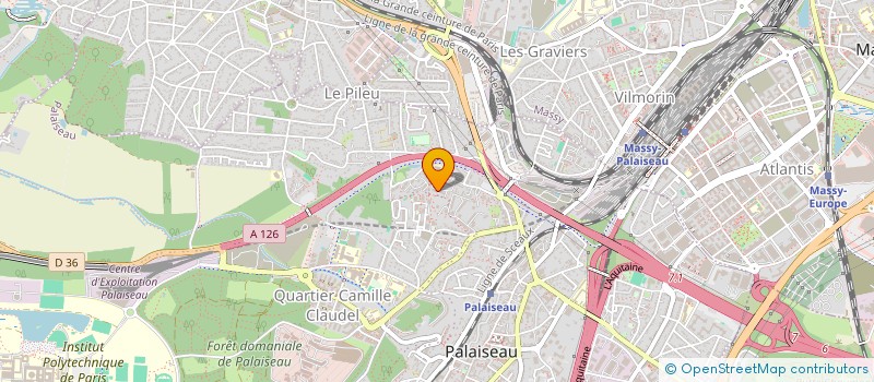 localisation de l'entreprise MADAME PATRICIA BONHOMME  PALAISEAU