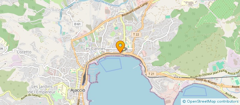 localisation de l'entreprise MADAME PATRICIA BORELLI  AJACCIO