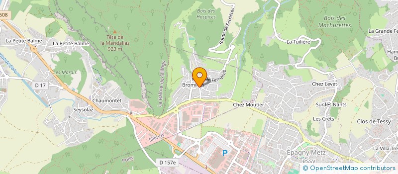 localisation de l'entreprise MADAME PATRICIA BORLOT  SILLINGY