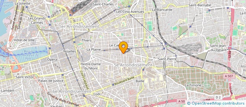 localisation de l'entreprise MADAME PATRICIA BOUCHARLAT à MARSEILLE