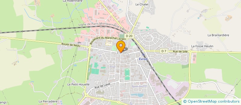 localisation de l'entreprise MADAME PATRICIA BOULARD  EVRON