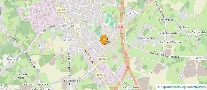 localisation de l'entreprise MADAME PATRICIA BOULON  LES SORINIERES