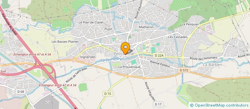 localisation de l'entreprise MADAME PATRICIA BOUREAU  PELISSANNE