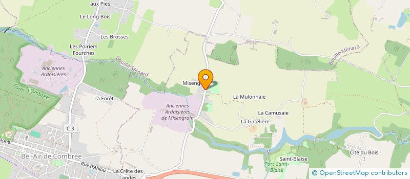 localisation de l'entreprise MADAME PATRICIA BOURIGAULT  SEGRE-EN-ANJOU BLEU