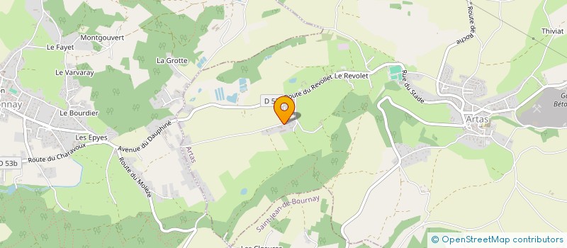 localisation de l'entreprise MADAME PATRICIA BOUVARD  ARTAS