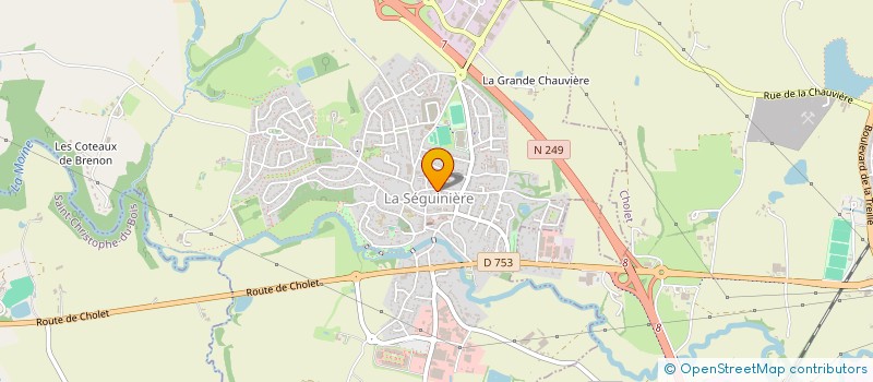 localisation de l'entreprise MADAME PATRICIA BREVET  SAINT-CHRISTOPHE-DU-BOIS