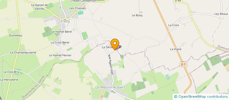 localisation de l'entreprise MADAME PATRICIA BRIAND  LE MESNIL-AUBERT