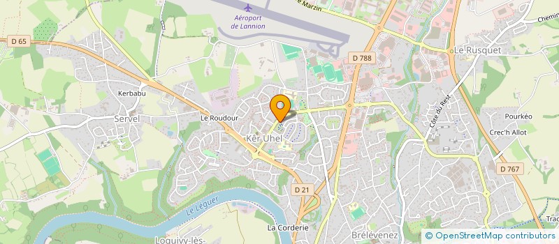 localisation de l'entreprise MADAME PATRICIA BRIERE à LANNION
