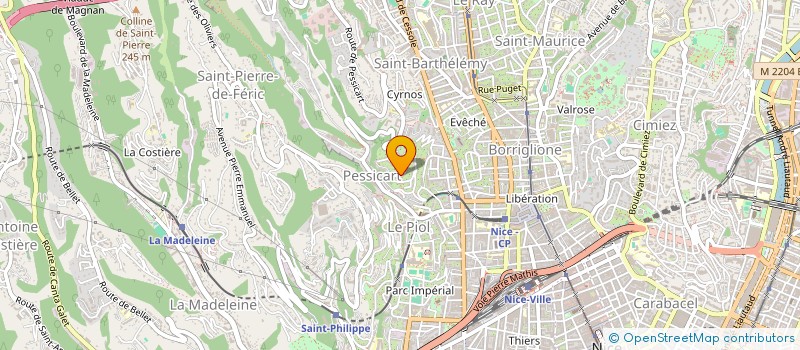 localisation de l'entreprise MADAME PATRICIA BRIEU à NICE