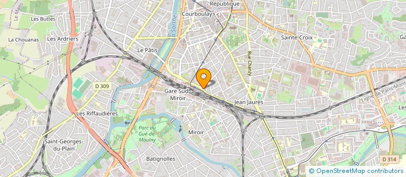 localisation de l'entreprise MADAME PATRICIA BRINDEJONC DE TREGLODE  LE MANS