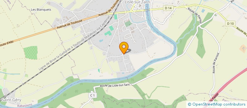 localisation de l'entreprise MADAME PATRICIA BRIQUET à LISLE-SUR-TARN