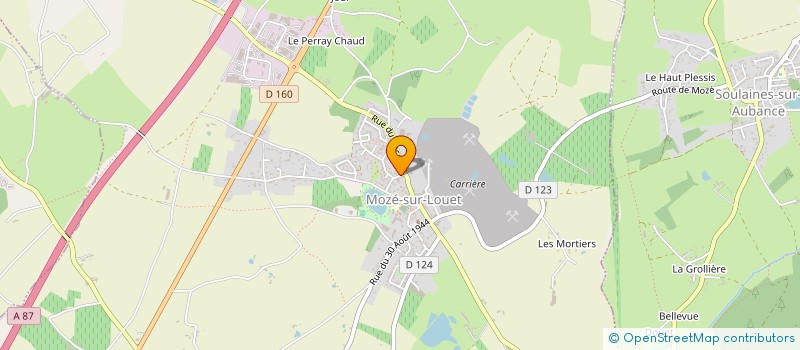 localisation de l'entreprise MADAME PATRICIA BROSSIER à MOZE-SUR-LOUET