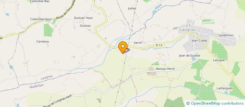 localisation de l'entreprise MADAME PATRICIA BRU  LUSIGNAN-PETIT