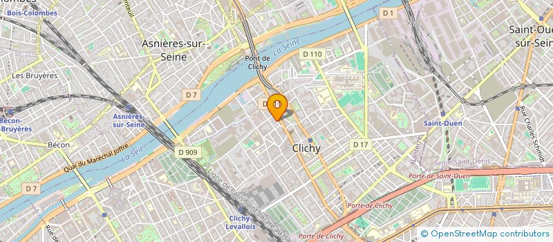 localisation de l'entreprise MADAME PATRICIA BRULE à CLICHY