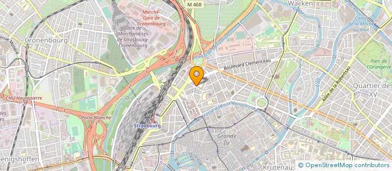 localisation de l'entreprise MADAME PATRICIA BRUN à STRASBOURG