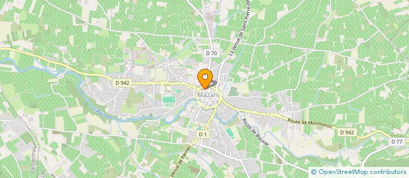 localisation de l'entreprise MADAME PATRICIA BRUNET  MAZAN