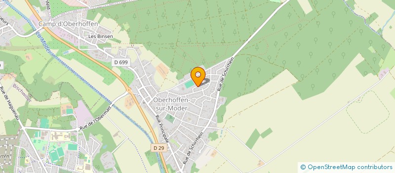 localisation de l'entreprise MADAME PATRICIA BUCHER  OBERHOFFEN-SUR-MODER