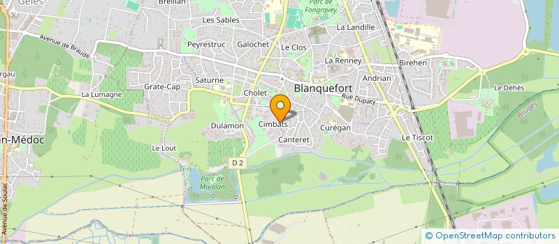 localisation de l'entreprise MADAME PATRICIA CABOT à BLANQUEFORT