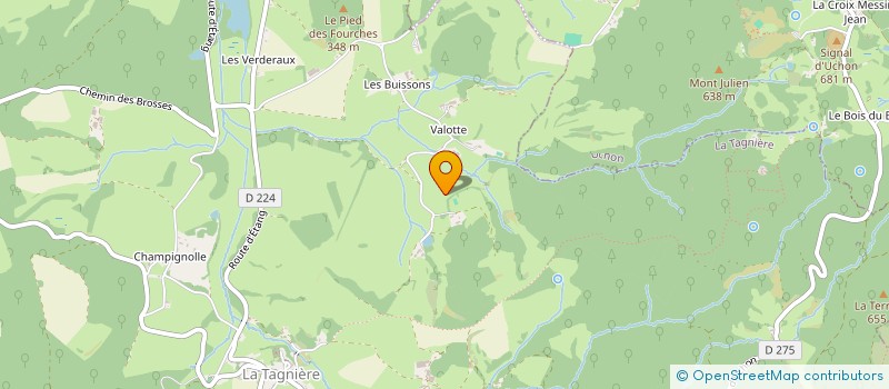 localisation de l'entreprise MADAME PATRICIA CALANDRI  LA TAGNIERE