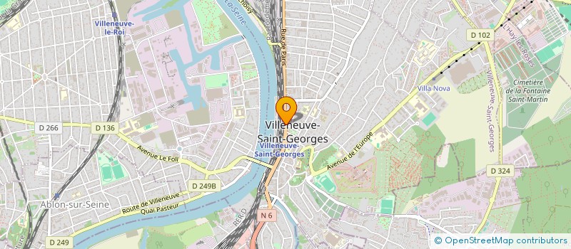 localisation de l'entreprise MADAME PATRICIA CALMEL  VILLENEUVE-SAINT-GEORGES