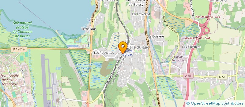 localisation de l'entreprise MADAME PATRICIA CAMELIN  VIVIERS-DU-LAC