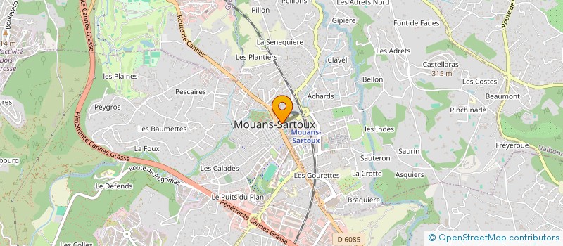 localisation de l'entreprise MADAME PATRICIA CAMPS  MOUANS-SARTOUX