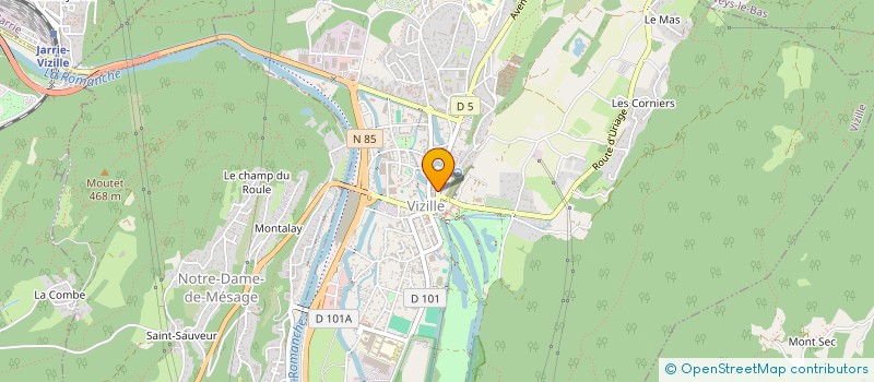 localisation de l'entreprise MADAME PATRICIA CAPRA  VIZILLE