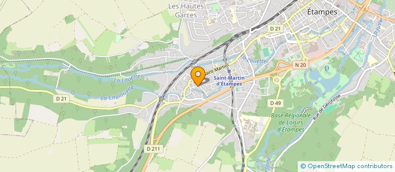 localisation de l'entreprise MADAME PATRICIA CARETTE à ETAMPES