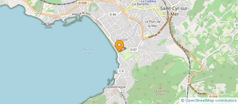 localisation de l'entreprise MADAME PATRICIA CASANOVA à SAINT-CYR-SUR-MER