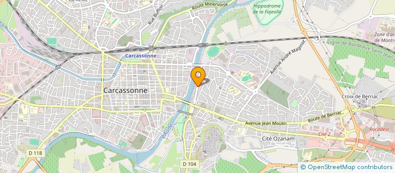 localisation de l'entreprise MADAME PATRICIA CASSARINO à CARCASSONNE