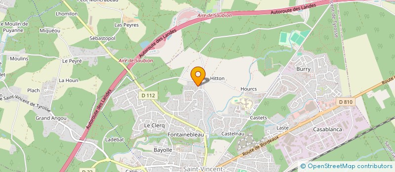 localisation de l'entreprise MADAME PATRICIA CASSIEDE  SAINT-VINCENT-DE-TYROSSE