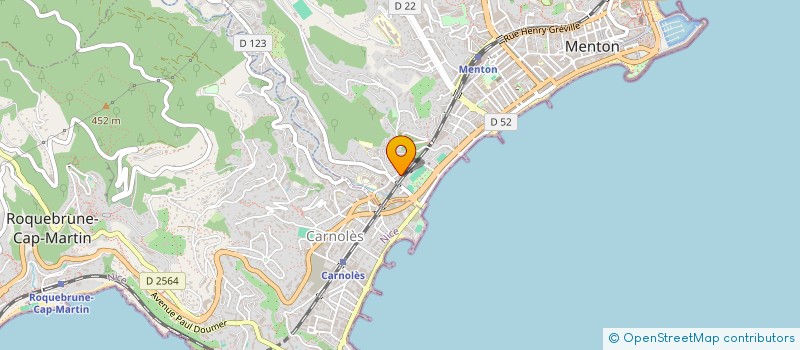 localisation de l'entreprise MADAME PATRICIA CASTELLINI à MENTON