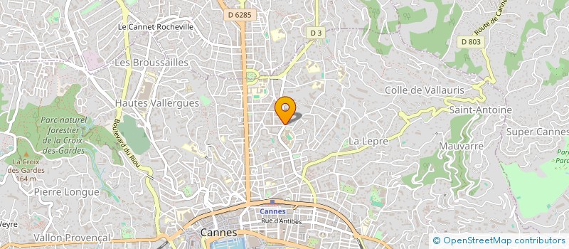 localisation de l'entreprise MADAME PATRICIA CASTEUR à CANNES
