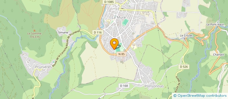 localisation de l'entreprise MADAME PATRICIA CENTELEGHE  LA MURE