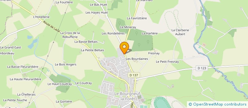 localisation de l'entreprise MADAME PATRICIA CERONI  LE BOURGNEUF-LA-FORET