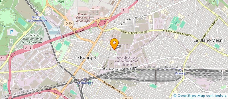 localisation de l'entreprise MADAME PATRICIA CESAIRE à LE BOURGET