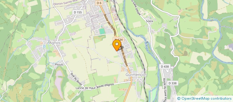 localisation de l'entreprise MADAME PATRICIA CHABALGOITY  GURMENCON