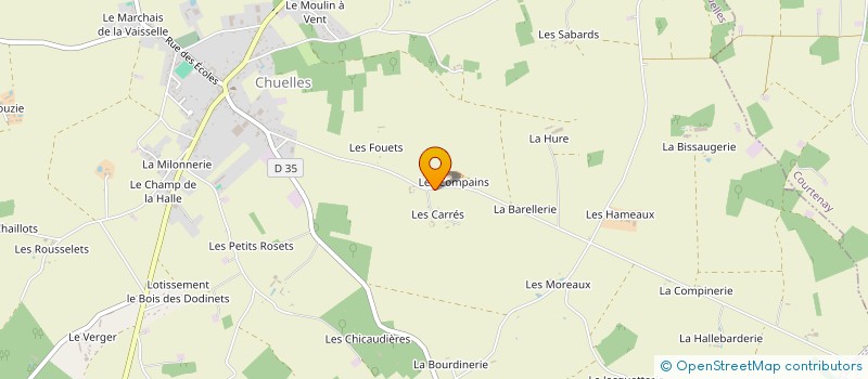 localisation de l'entreprise MADAME PATRICIA CHAMBON à CHUELLES