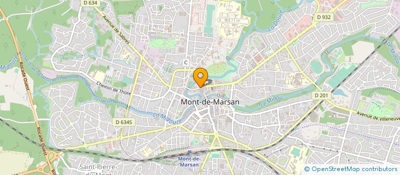 localisation de l'entreprise MADAME PATRICIA CHAMPAIN  MONT-DE-MARSAN