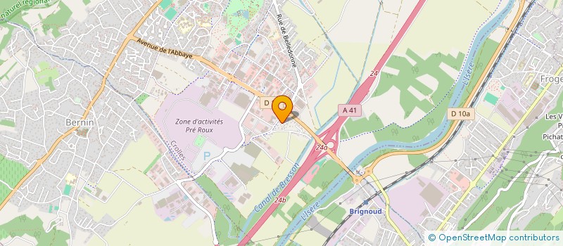 localisation de l'entreprise MADAME PATRICIA CHANGEAT  CROLLES