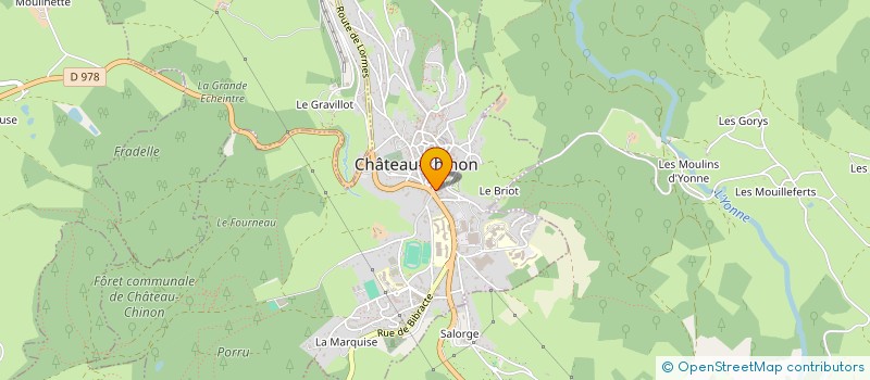 localisation de l'entreprise MADAME PATRICIA CHAPILLON  CHATEAU-CHINON (VILLE)
