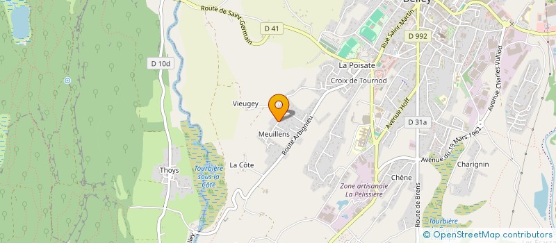 localisation de l'entreprise MADAME PATRICIA CHAPPOTTON  BELLEY