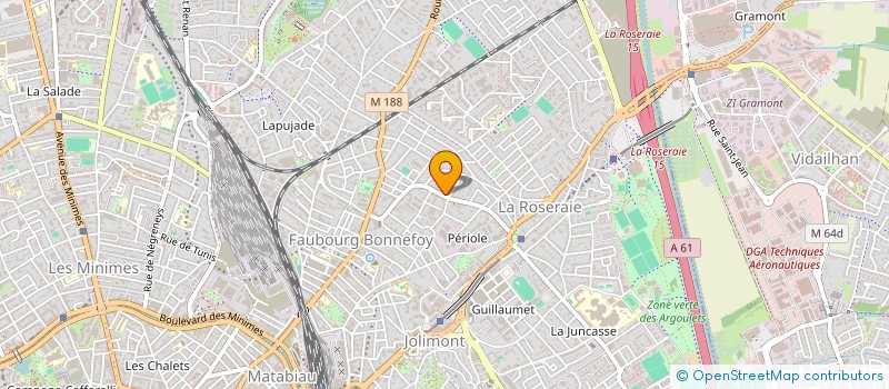 localisation de l'entreprise MADAME PATRICIA CHARCELLAY  TOULOUSE