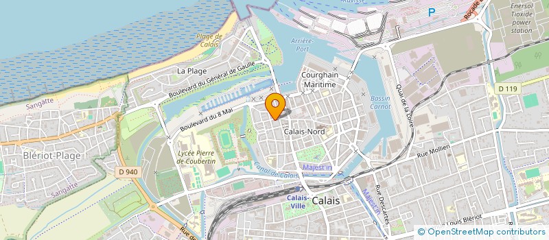 localisation de l'entreprise MADAME PATRICIA CHARLEMAGNE  CALAIS