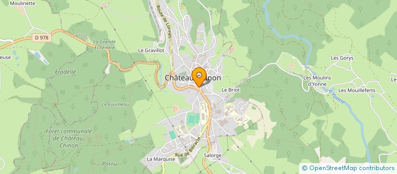localisation de l'entreprise MADAME PATRICIA CHARLES-GREBIN à CHATEAU-CHINON (VILLE)