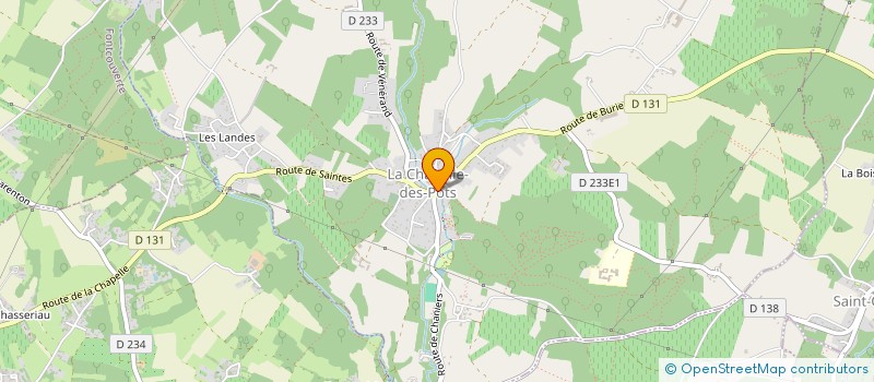 localisation de l'entreprise MADAME PATRICIA CHARRIER  LA CHAPELLE-DES-POTS