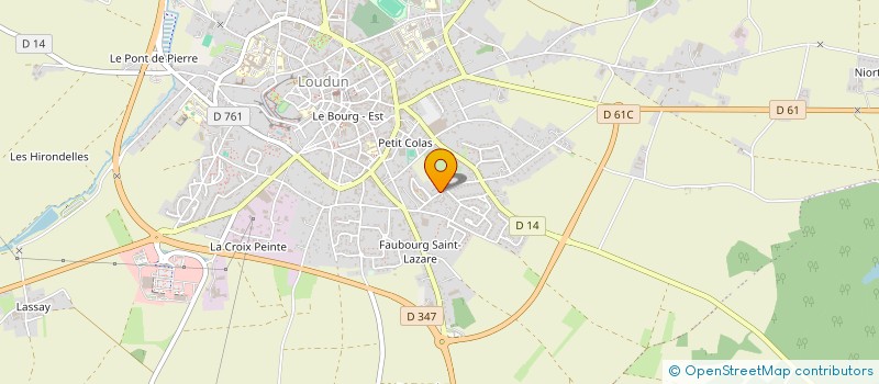 localisation de l'entreprise MADAME PATRICIA CHARRIER  LOUDUN